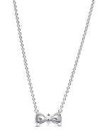 Pandora Sparkling Bow Necklace With Clear Cubic Zirconia P-393509C01-45 For Women
