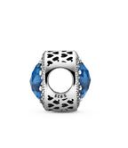 Pandora Radiant Hearts Charm With Blue Crystal And Clear Cubic Zirconia P-791725NMB For Women