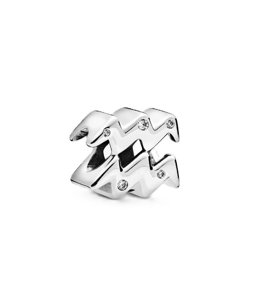 Pandora Funkelnder Wassermann-Sternzeichen-Charm mit klaren Zirkonia P-798415C01 für Damen