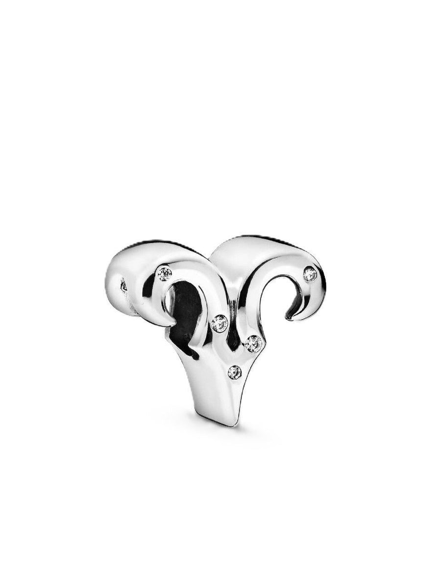 Pandora Funkelnder Widder-Tierkreiszeichen-Charm mit klarem Zirkonia P-798416C01 für Frauen