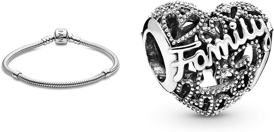 Pandora Family Heart Sterling Silver Charm 798571C00 For Women