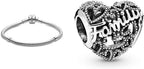Pandora Family Heart Sterling Silver Charm 798571C00 For Women