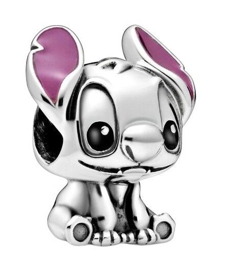 Pandora Disney Lilo & Stitch Charm aus Sterling-Silber mit schwarzer und lila Emaille 798844C01 für Frauen