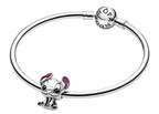 Pandora Disney Lilo And Stitch Silver Charm With Black And Purple Enamel 798844C01 For Women