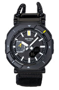 Casio Pro Trek Analog Digital Smartphone Link Fabric Strap Black Dial Solar PRJ-B001B-1 100M Men's Watch