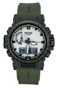 Casio Pro Trek Analog Digital Bio-Based Resin Strap White Dial Solar PRW-61LD-3 100M Men's Watch