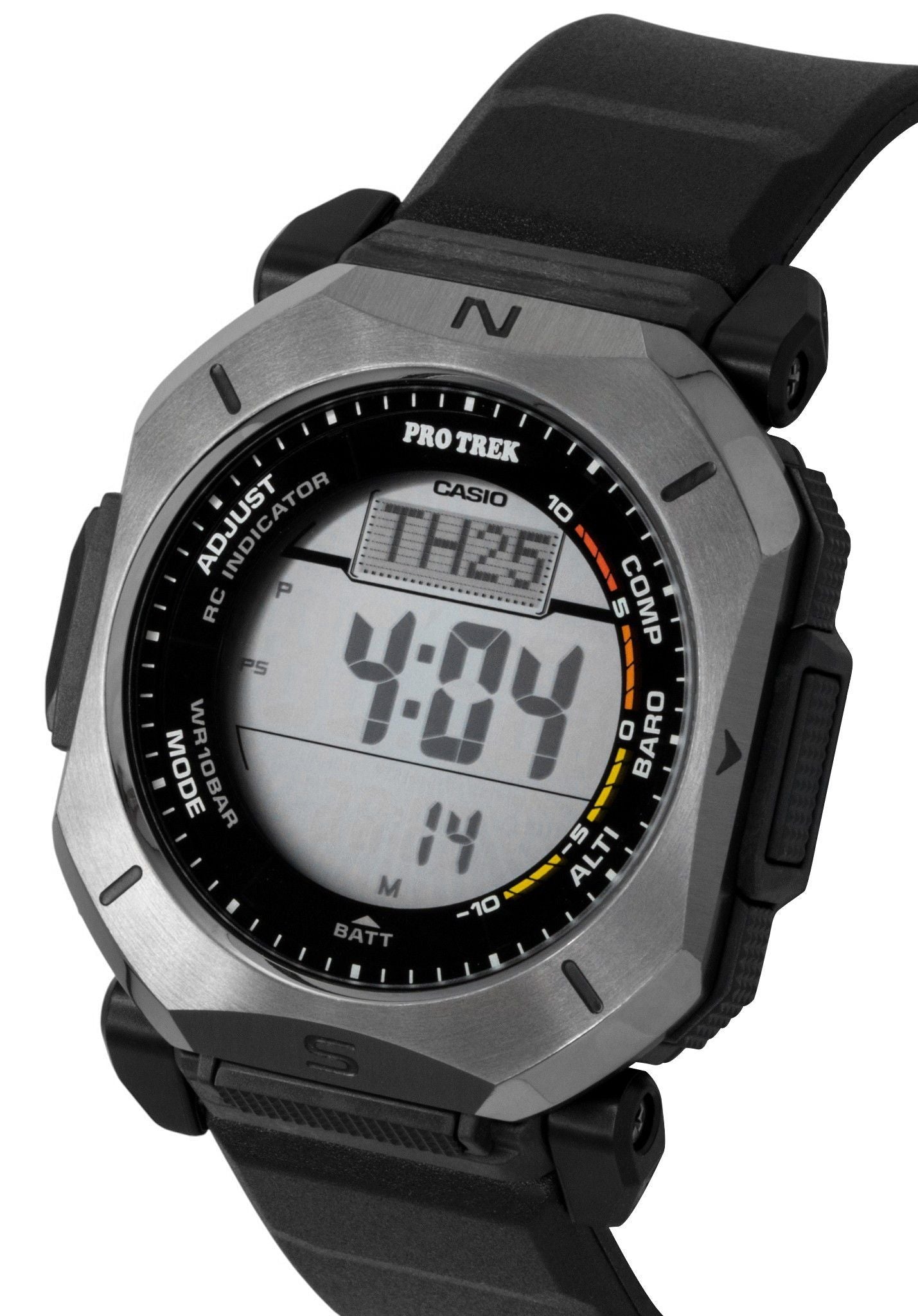Casio Pro Trek Digital Radio-Controlled Rubber Strap Solar PRW-69Y-1 100M Men's Watch
