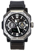 Casio Pro Trek Analog Digital Smartphone Link Black Rubber Strap Black Dial Solar PRW-B1000-1 100M Men's Watch
