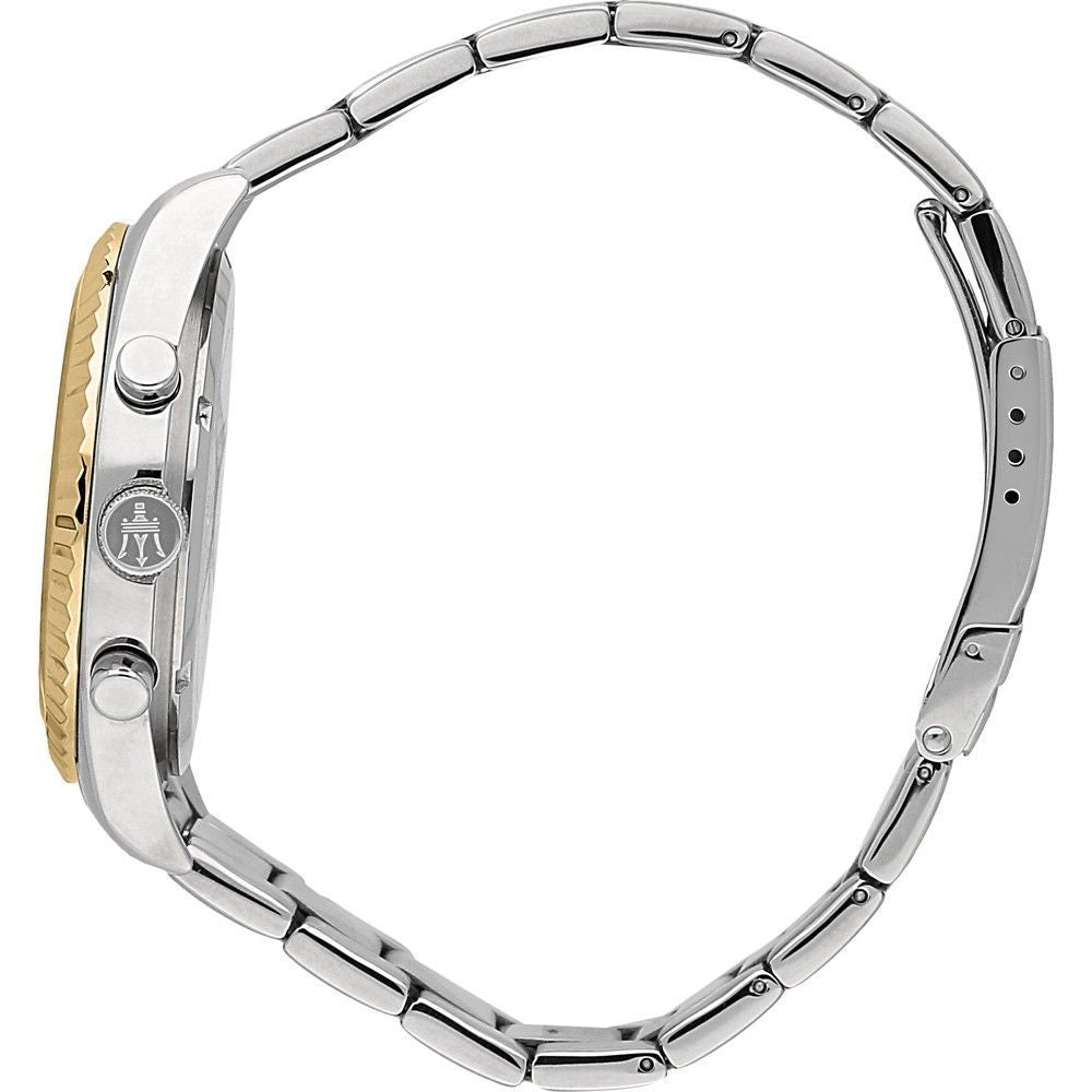 Maserati Competizione tweekleurig roestvrij staal zilver multifunctionele wijzerplaat quartz R8853100021 100M herenhorloge