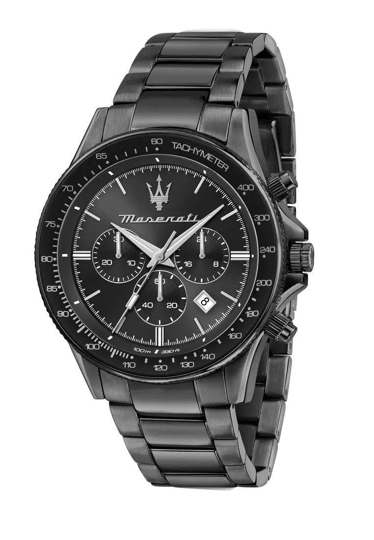 Maserati Sfida Limited Edition Edelstahl-Chronograph Graues Zifferblatt Quarz R8873640016 100M Herrenuhr
