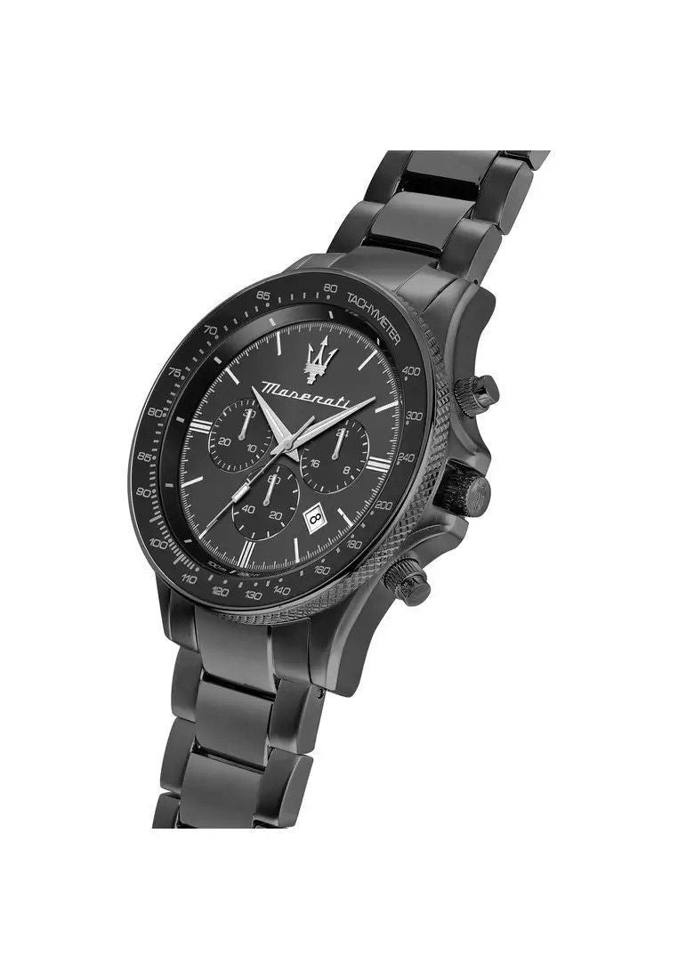 Maserati Sfida Limited Edition roestvrijstalen chronograaf grijze wijzerplaat quartz R8873640016 100M herenhorloge