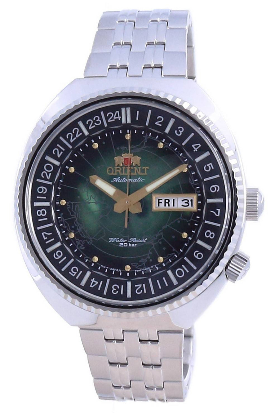 Orient World Map Revival Edelstahl Automatik Taucheruhr RA-AA0E02E19B RA-AA0E02E39B 200M Herrenuhr