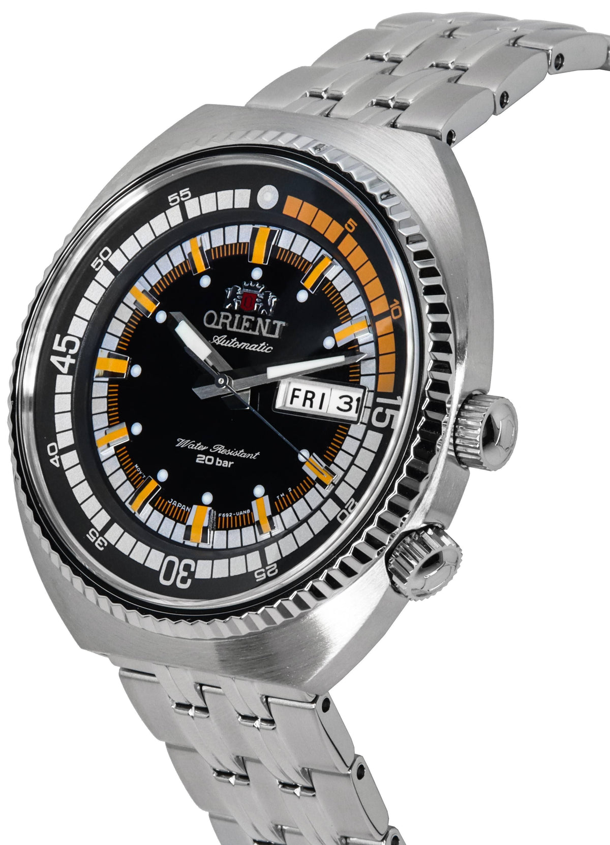 Orient Neo Classic Sport zwarte wijzerplaat automatisch duiker RA-AA0E05B19B RA-AA0E05B39B 200M herenhorloge