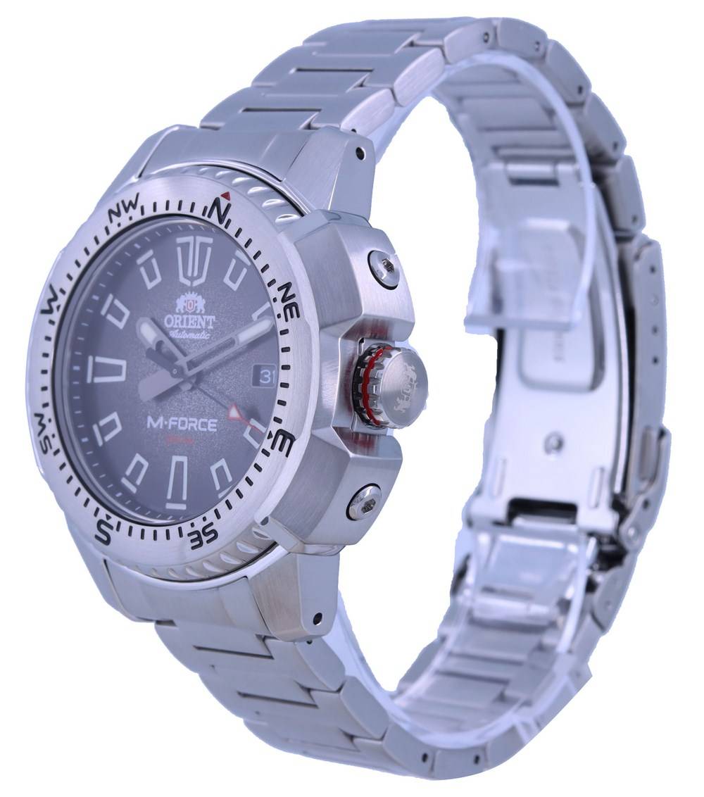 Orient M-Force automatisch duikershorloge met zwarte wijzerplaat RA-AC0N01B10B 200M herenhorloge