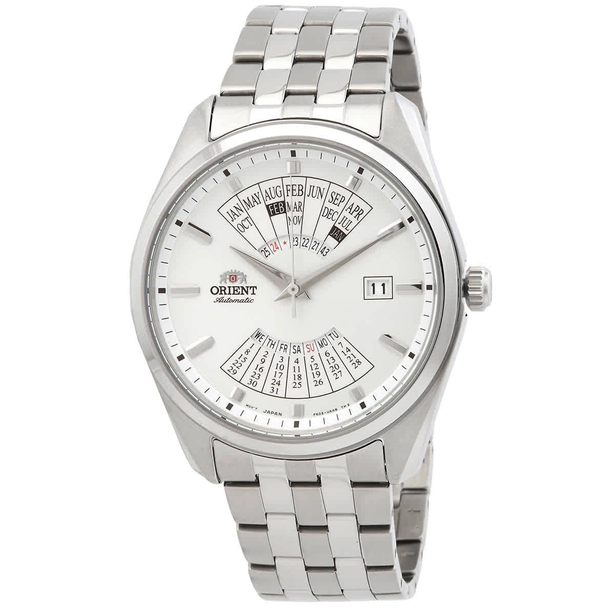 Orient Contemporary meerjarenkalender roestvrij staal automatisch RA-BA0004S10B herenhorloge