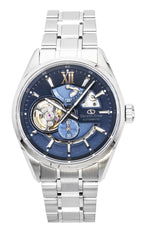 Orient Star Keshiki Limited Edition Edelstahl Open Heart Blau-Graues Zifferblatt Automatik RE-AV0132L 100M Herrenuhr