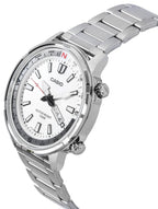 Refurbished Casio Standard Analog Stainless Steel Silver Dial Quartz MTD-130D-7AV 100M Men's Watch