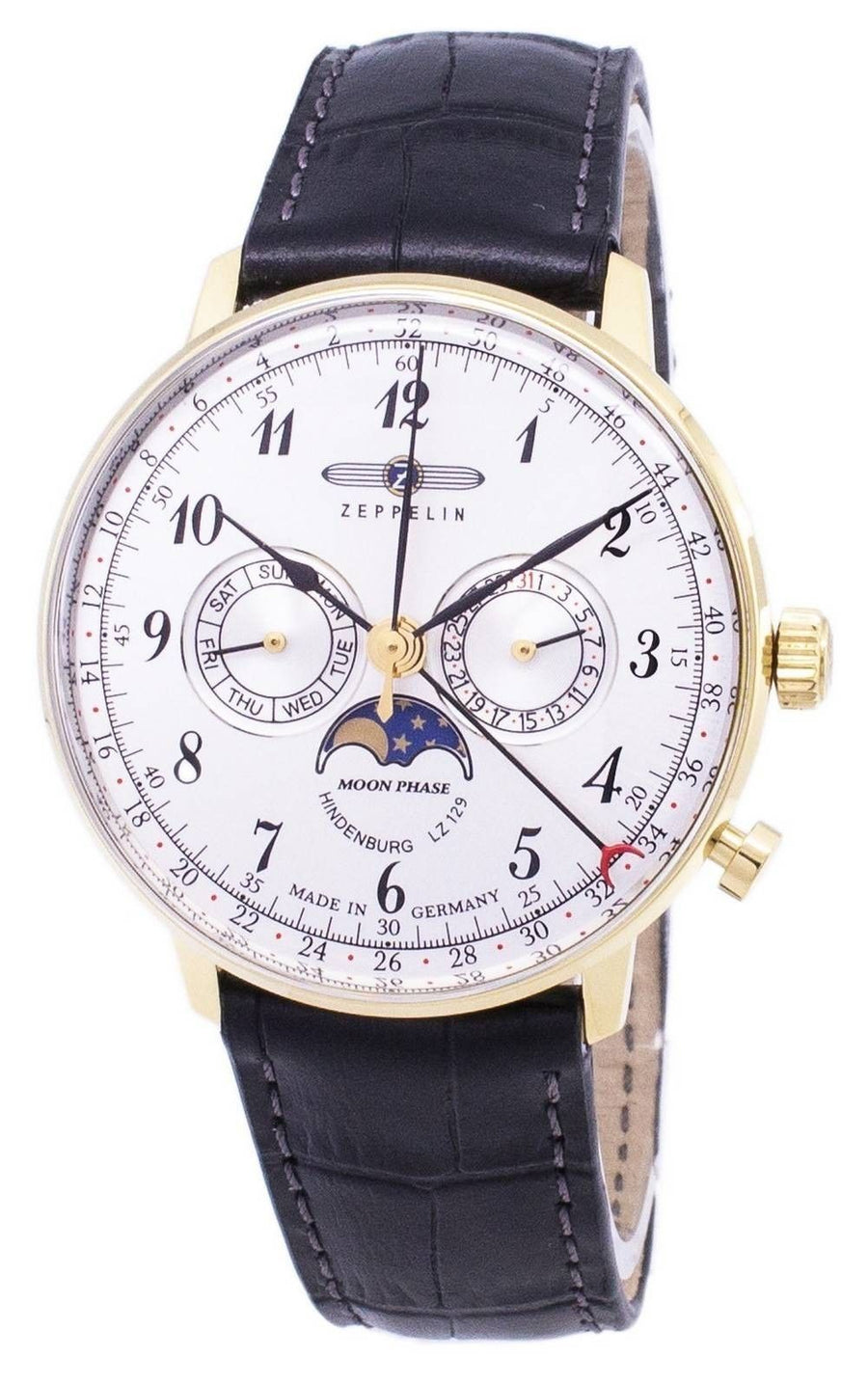 Überholte Zeppelin Series LZ 129 Hindenburg Germany Made 7038-1 70381 Herrenuhr