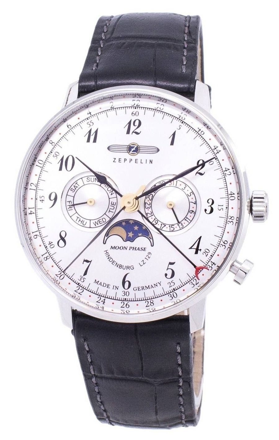 Refurbished Zeppelin Serie LZ 129 Hindenburg Germany Made 7036-1 70361 Herrenuhr