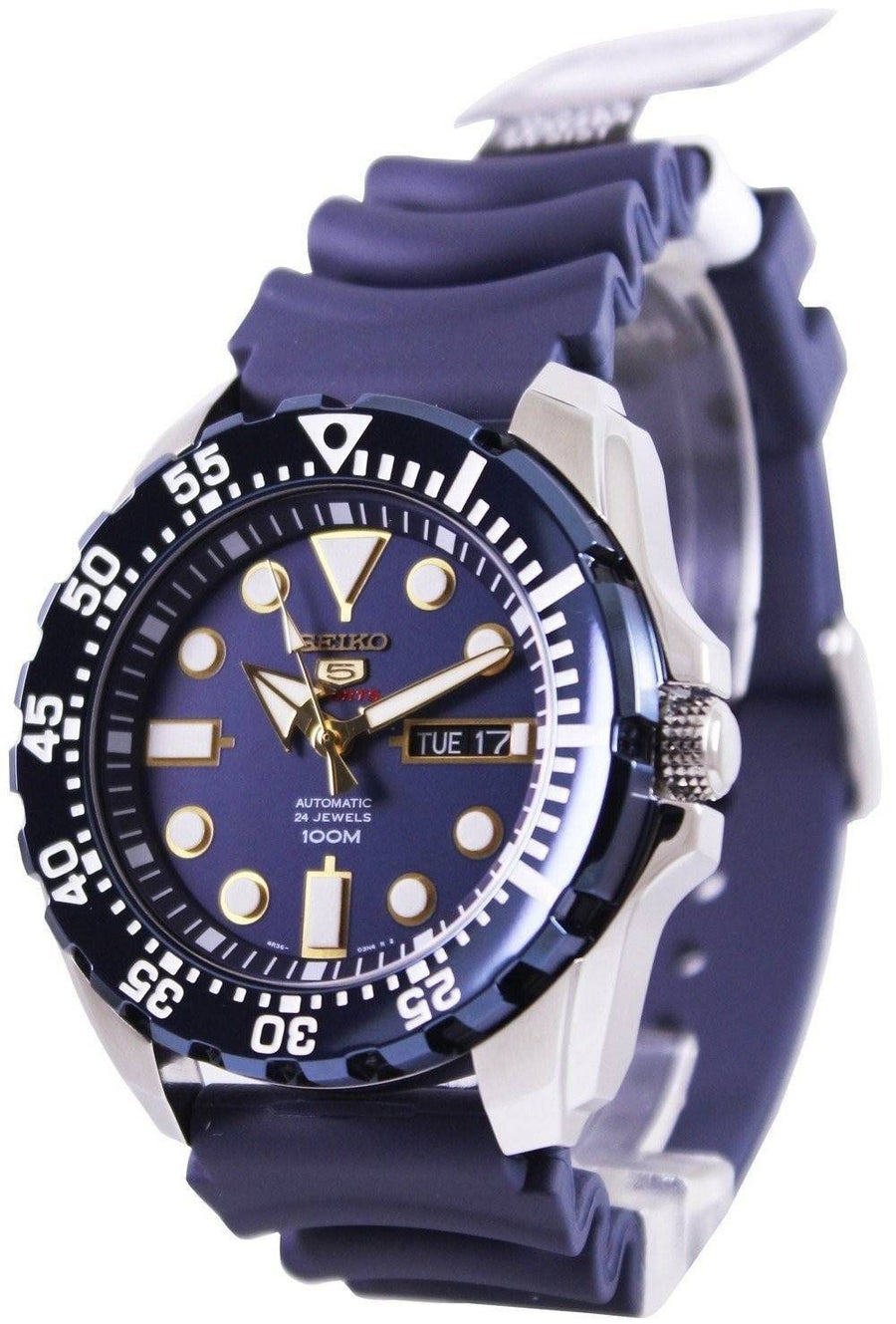 Generalüberholte Seiko 5 Sports Automatik 24 Jewels SRP605K2 Herrenuhr