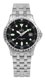 Ratio FreeDiver Professional Sapphire Black Dial Quartz RTF005 200M Herrenuhr