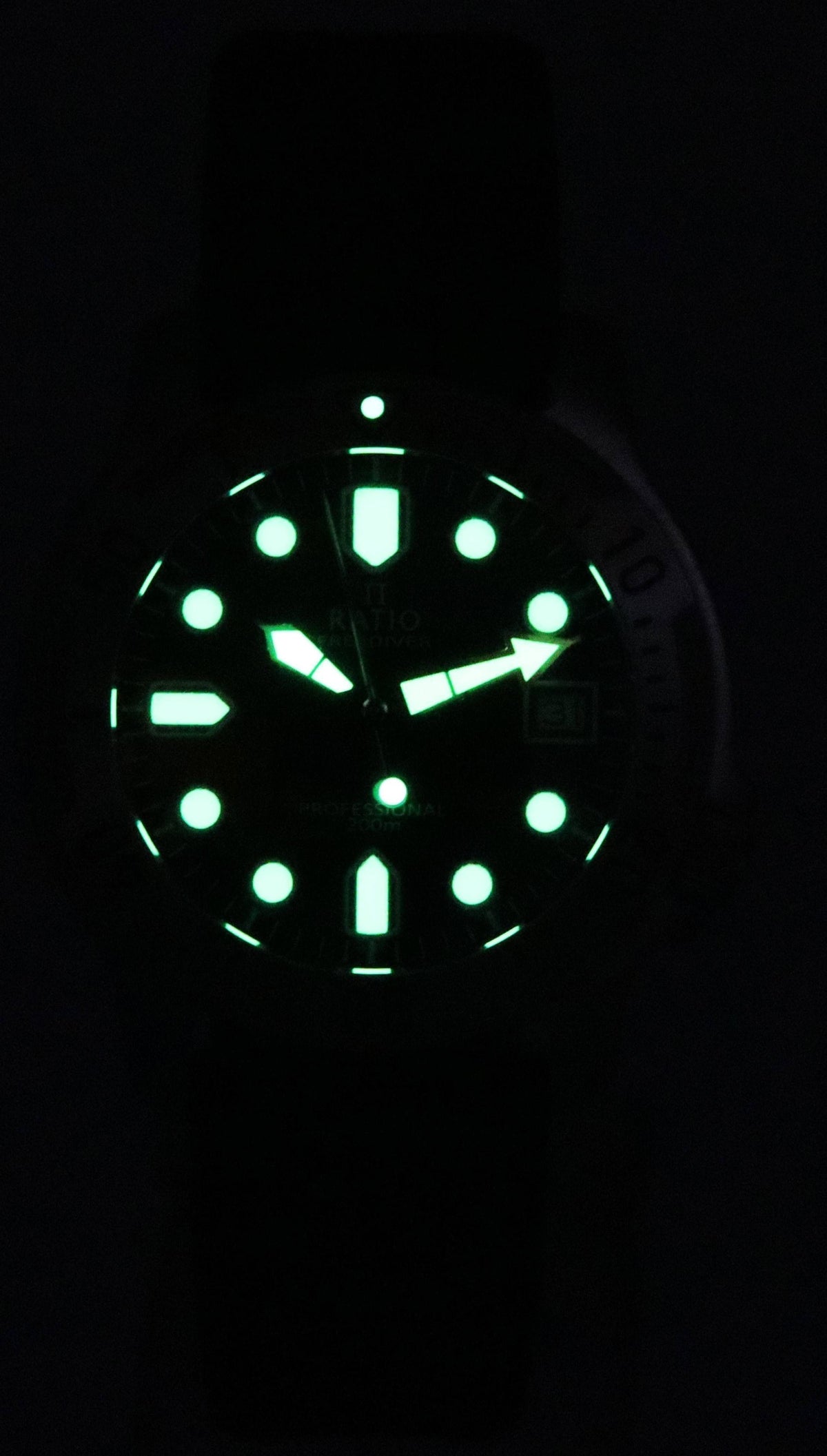 Ratio FreeDiver professioneel saffierzwarte wijzerplaat quartz RTF021 200M herenhorloge