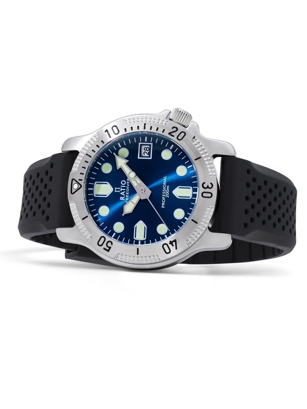 Ratio FreeDiver Professional Sapphire Blue Sunray Dial Quartz RTF023 200M Men's Watch