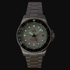 Ratio FreeDiver GMT Series Sapphire Stainless Steel White Dial Automatic RTF057 200M Men's Watch