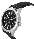 Ratio Quest Men's Field Watch Sapphire Canvas Strap Quartz RTQ023 100M Lewis And Clark Edition