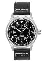 Ratio Skysurfer Pilot Black Sunray Dial Leather Automatic RTS314 200M Men's Watch