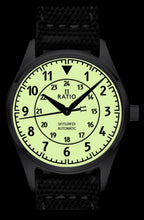 Ratio Skysurfer Pilot Voll Leuchtendes Zifferblatt Leder Automatik RTS316 200M Herrenuhr