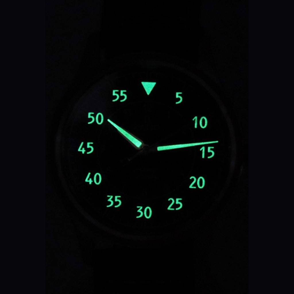 Ratio Skysurfer Pilot Blue Sunray wijzerplaat leer automatisch RTS318 200M herenhorloge