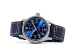Ratio Skysurfer Pilot Blue Sunray Zifferblatt Leder Automatik RTS318 200M Herrenuhr