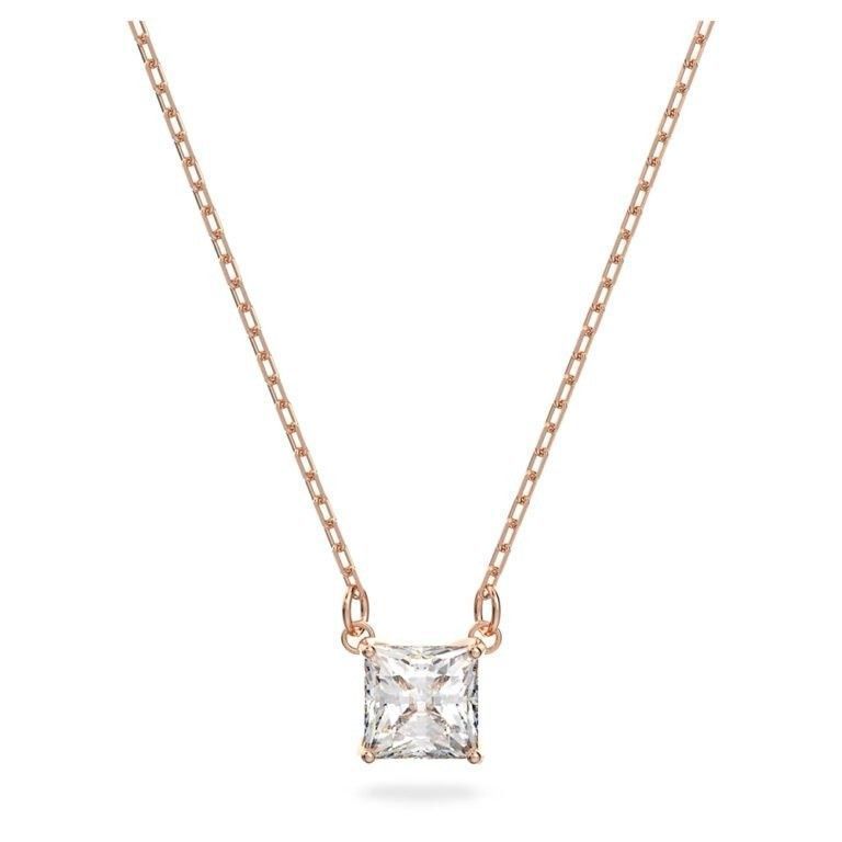 Swarovski Stilla Attract Halskette mit klaren Kristallen und Roségold-Finish 5510698 für Damen