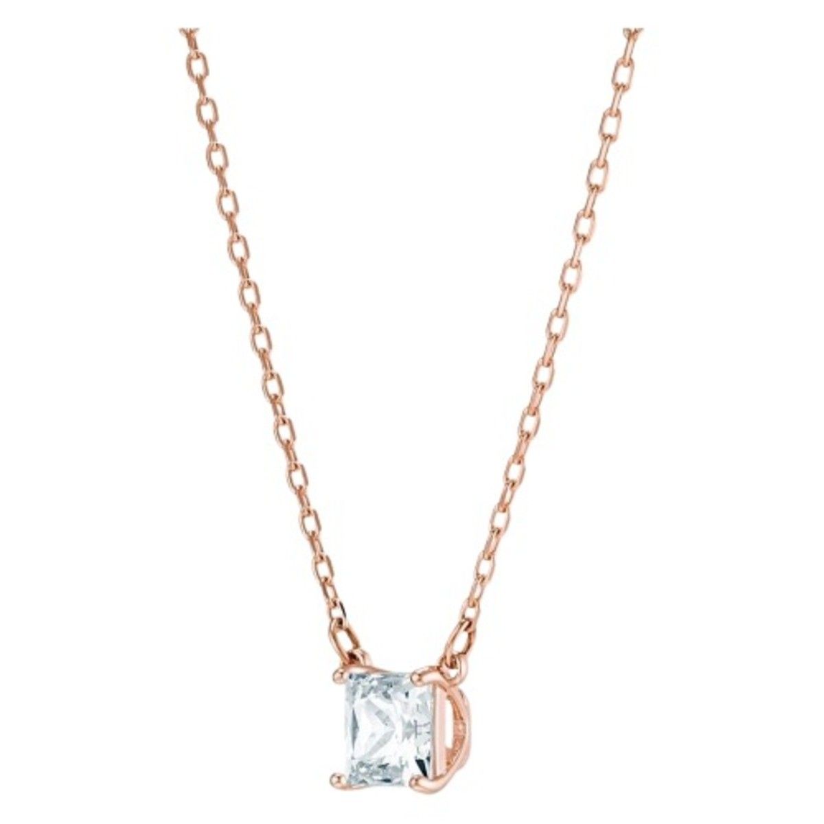 Swarovski Stilla trekt heldere kristallen en roségoudkleurige ketting aan 5510698 Voor dames