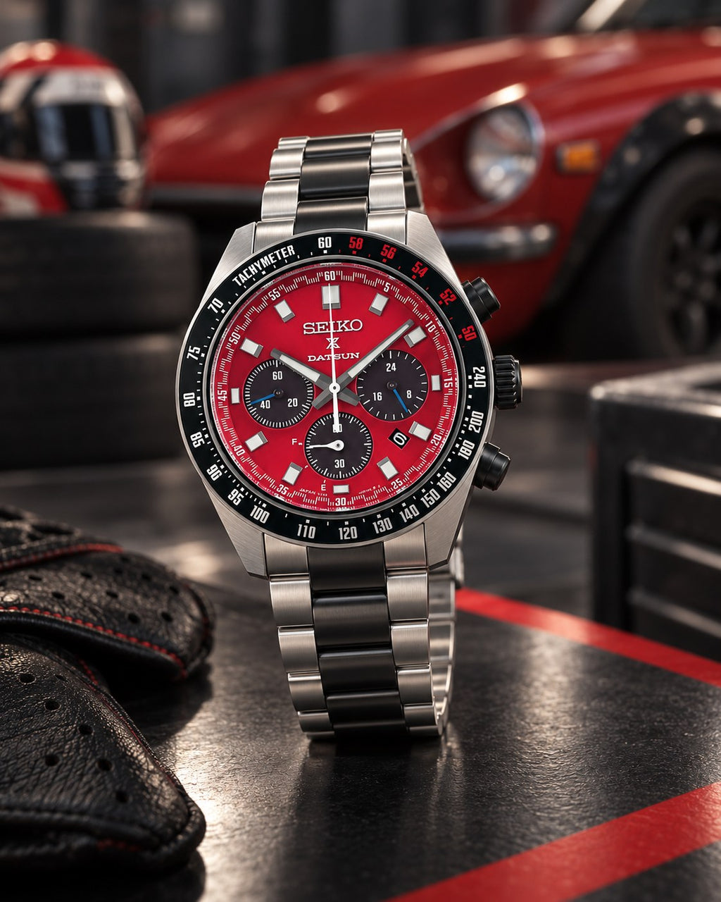 Seiko Prospex Speedtimer SBDL123 Datsun 240Z Limited Edition racing showcase