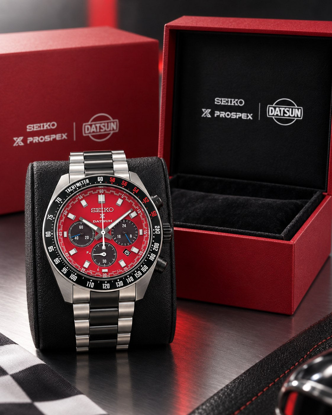 Seiko Prospex Speedtimer SBDL123 Datsun 240Z Limited Edition with presentation box