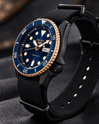 Seiko 5 Sports SBSA098 case and crown detail