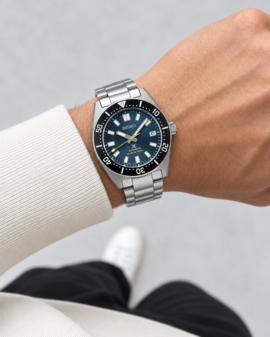 Seiko Prospex SPB149J1 automatic diver watch on wrist