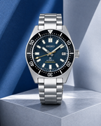 Seiko Prospex SPB149J1 blue dial automatic diver watch studio view