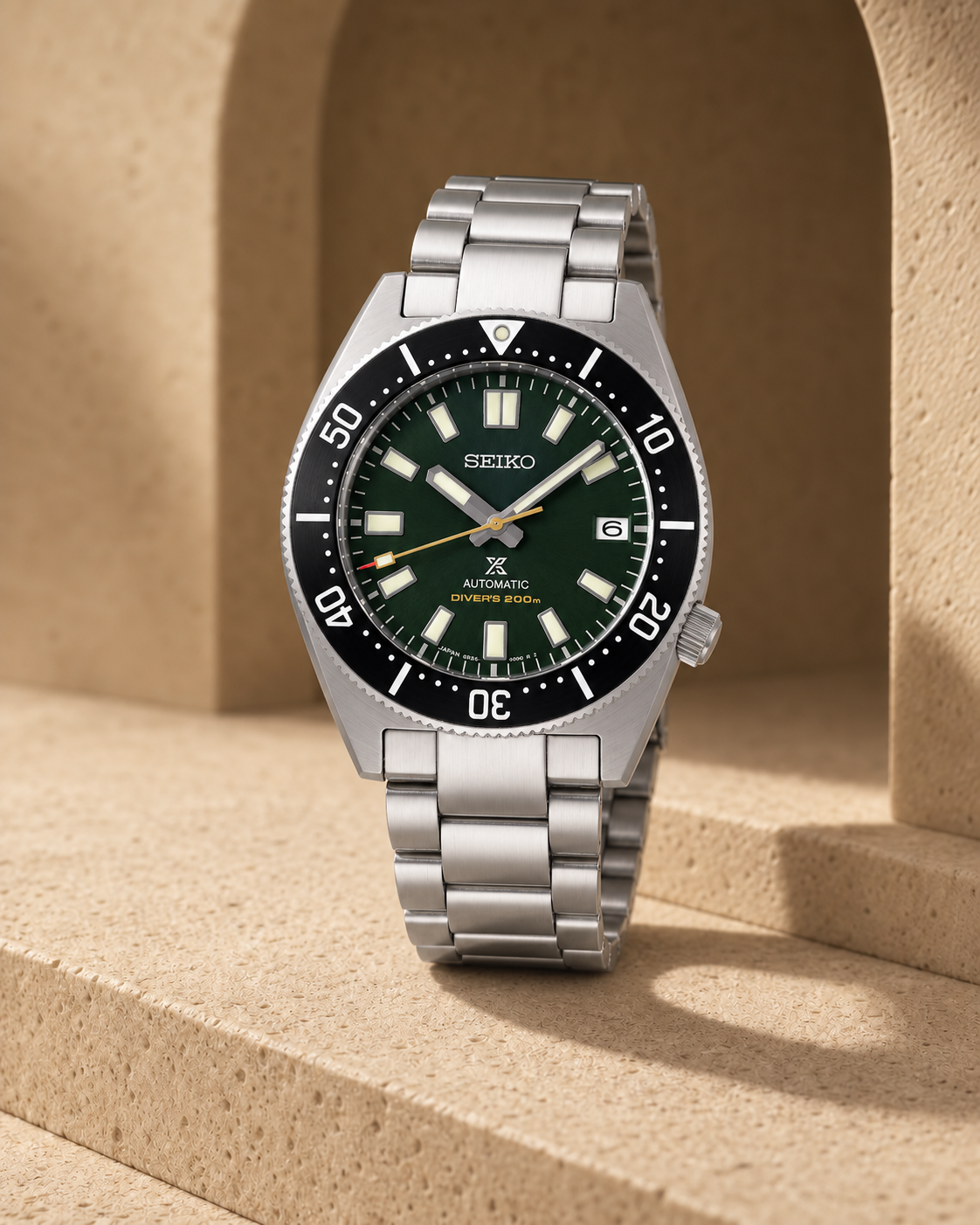 Seiko Prospex SPB207J1 sandstone lifestyle shot