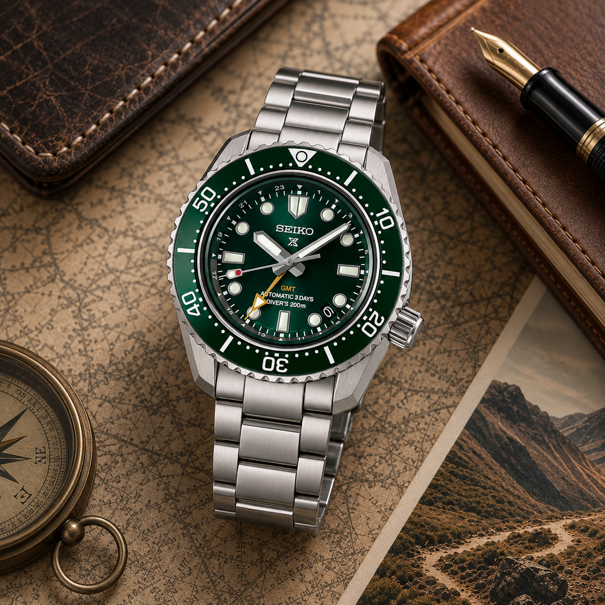 Seiko SPB381J1 Prospex Automatic GMT Diver's Watch