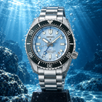 Seiko Prospex SPB385J1 110th Anniversary Save the Ocean Limited Edition GMT Automatic Diver's 200m 42mm Ice Blue Dial Men's Watch