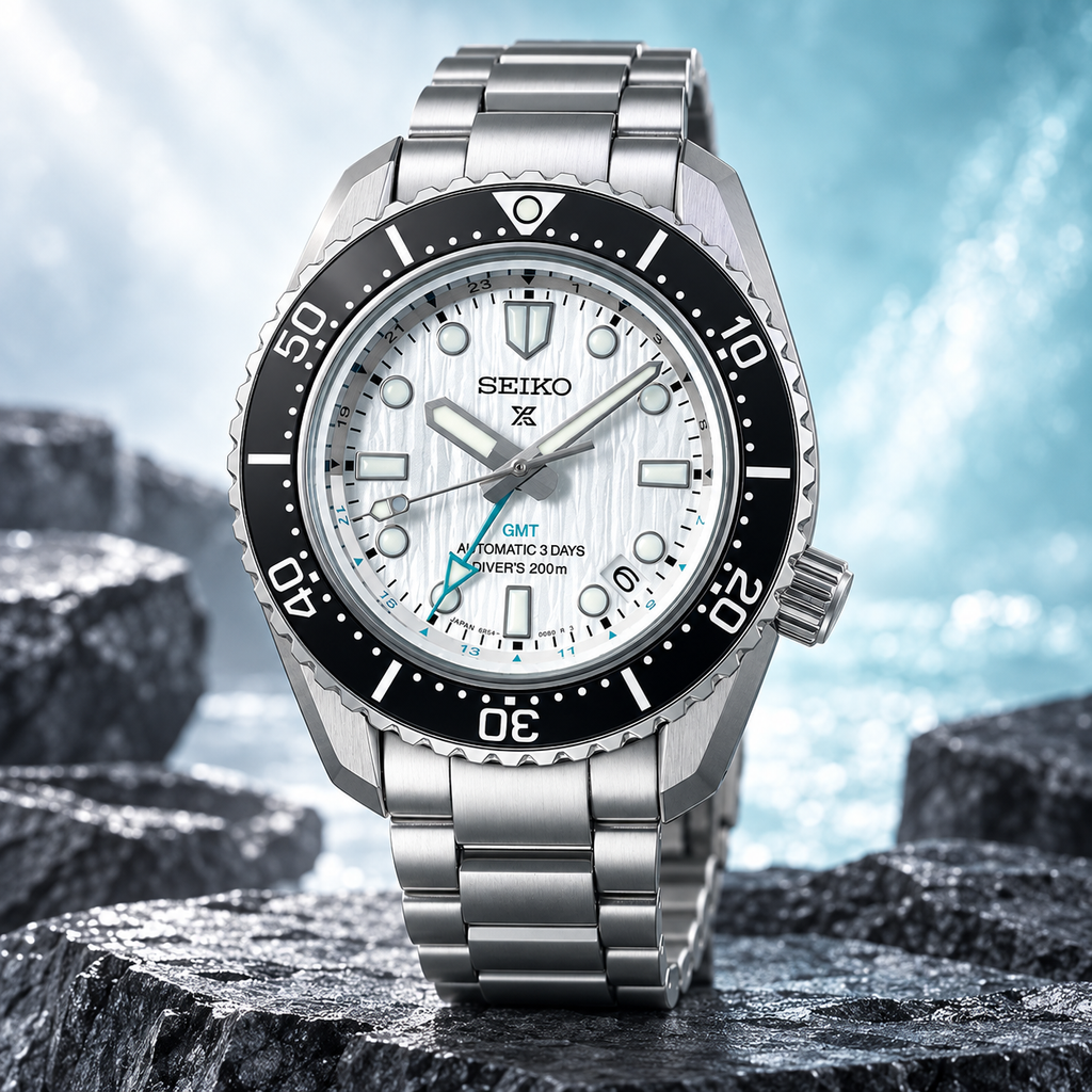 Seiko Prospex SPB439J1 Save the Ocean Limited Edition GMT Automatic Diver's 200m 42mm Silver-White Dial Men's Watch
