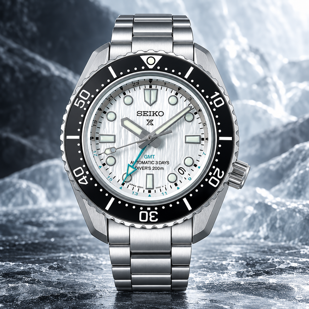 Seiko Prospex SPB439J1 Save the Ocean Limited Edition GMT Automatic Diver's 200m 42mm Silver-White Dial Men's Watch
