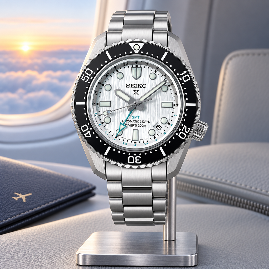 Seiko Prospex SPB439J1 Save the Ocean Limited Edition GMT Automatic Diver's 200m 42mm Silver-White Dial Men's Watch