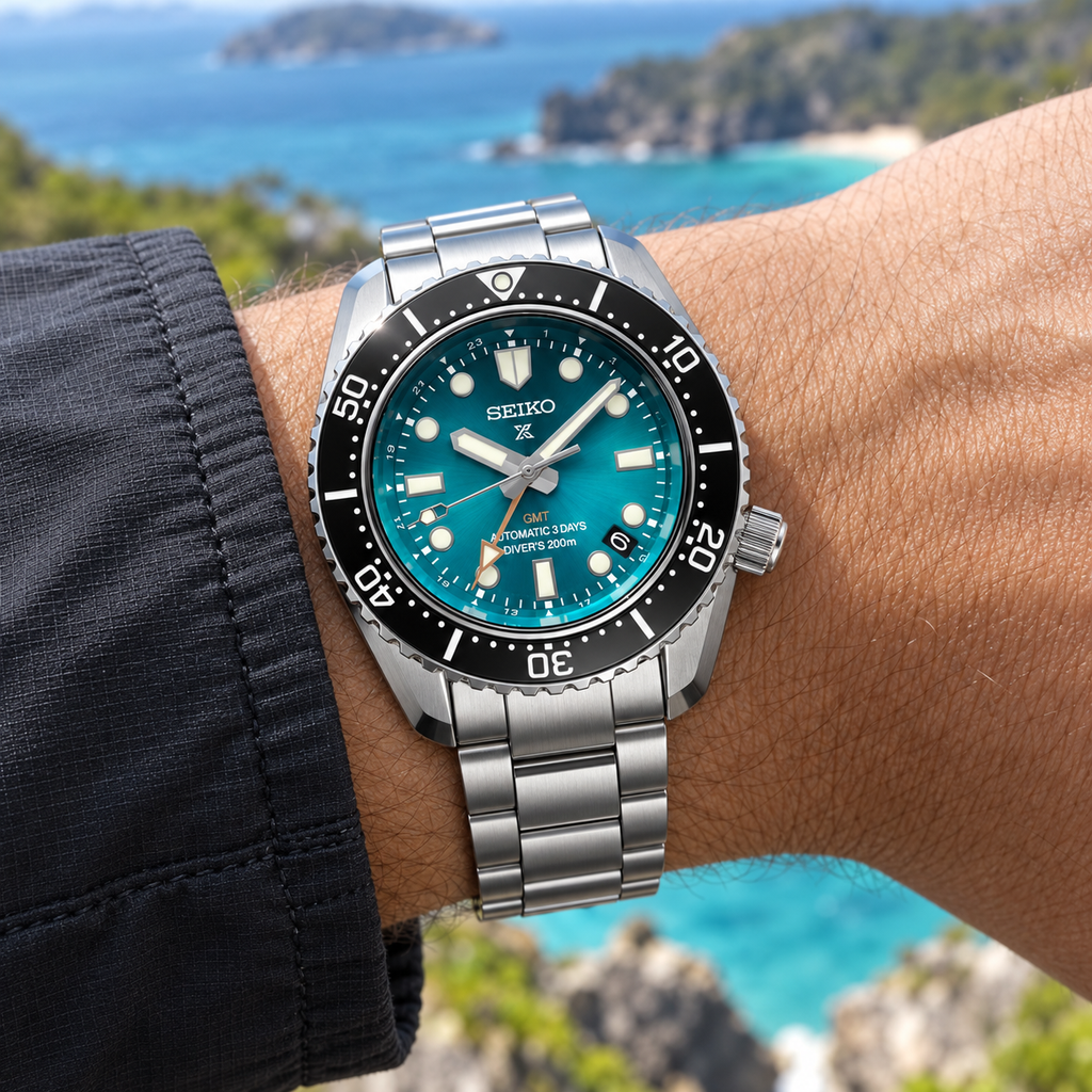 Seiko Prospex SPB475J1 1968 Heritage Diver's GMT U.S. Limited Edition Automatic 200m 42mm Turquoise Dial Men's Watch