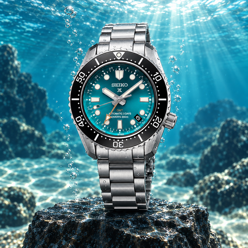 Seiko Prospex SPB475J1 1968 Heritage Diver's GMT U.S. Limited Edition Automatic 200m 42mm Turquoise Dial Men's Watch