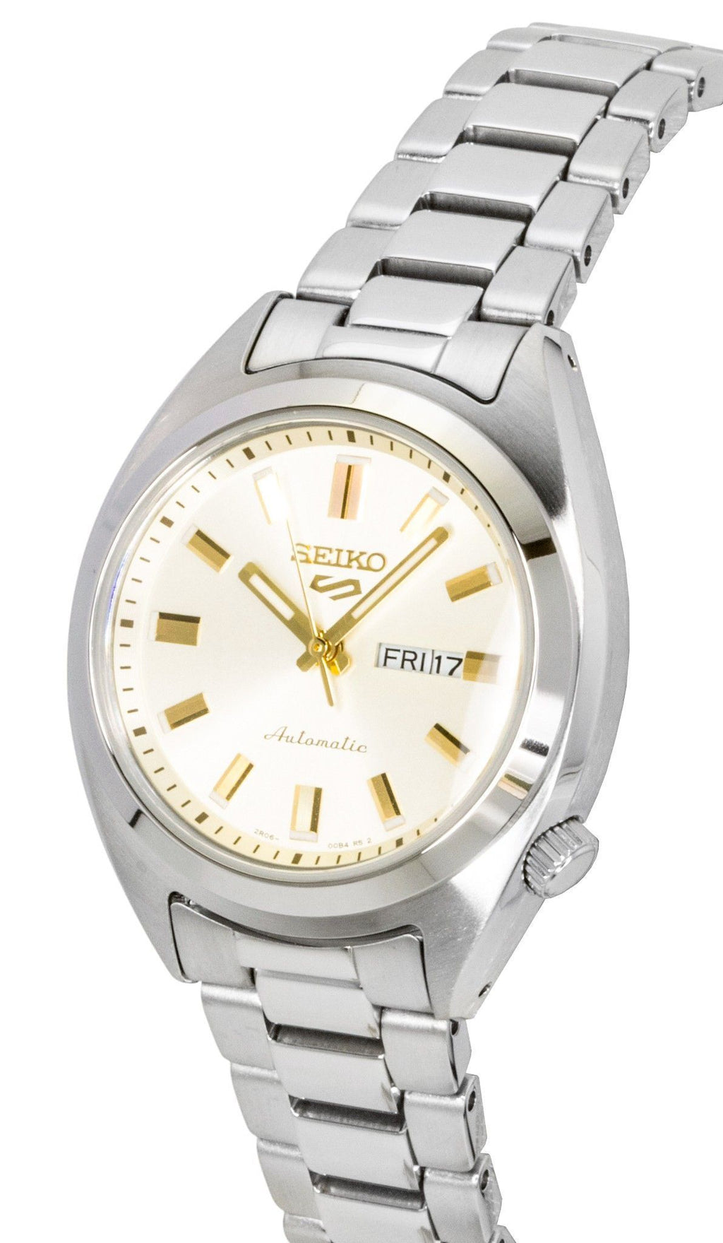 Seiko 5 Sports Hebitama SNXS Stainless Steel Cream Dial Automatic SRE023K1 100M Women's Watch