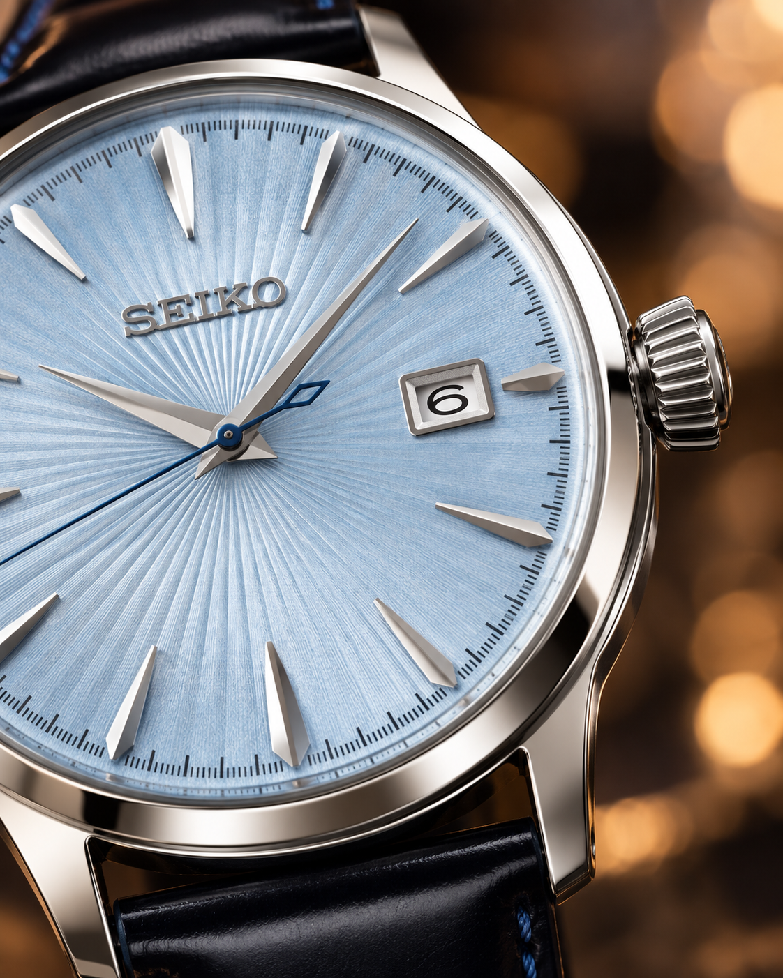Seiko Presage Cocktail Time SRPB43J1 dial macro detail